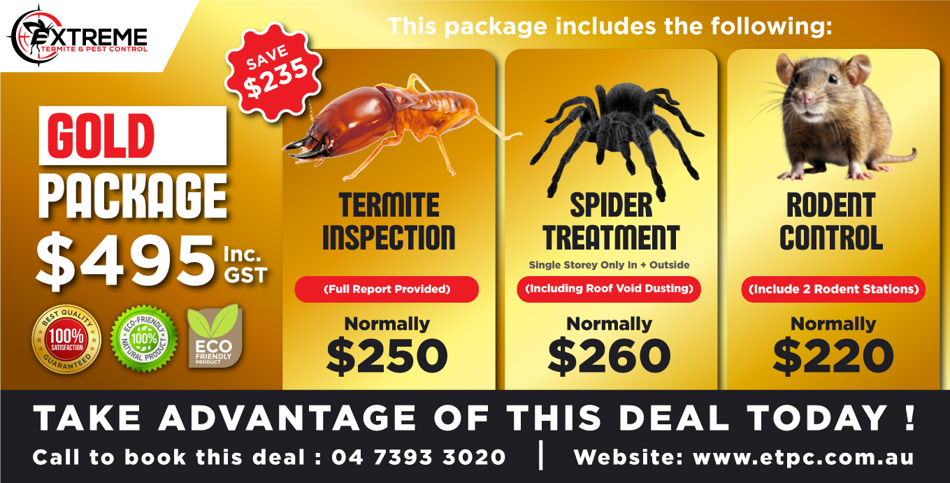 Termite/white ant inspection, Sprider control, Rodent control extreme termite and pest control
